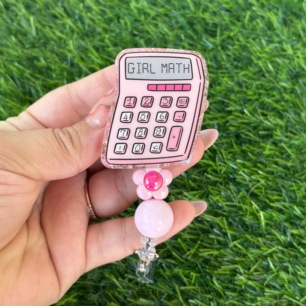 Girl Math Badge Reel