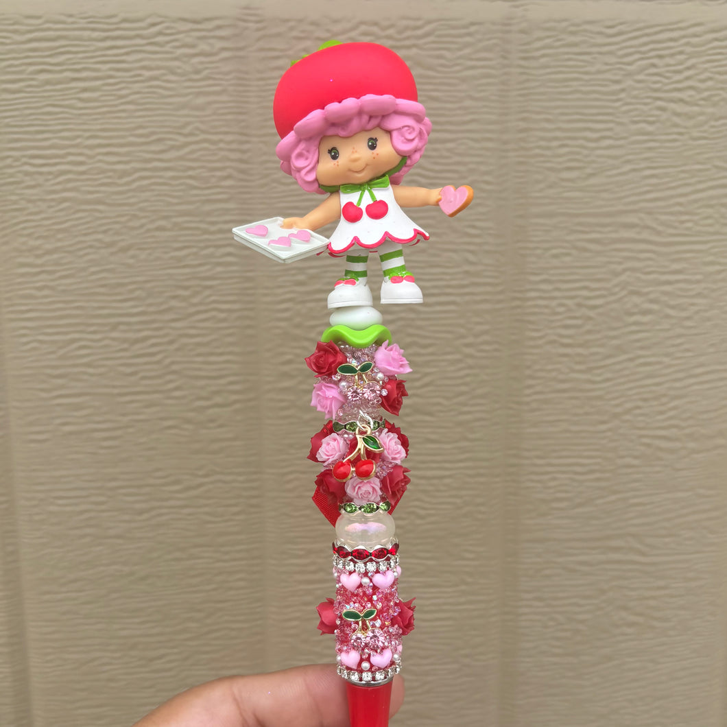 Cherry Cuddler Beaded Pen