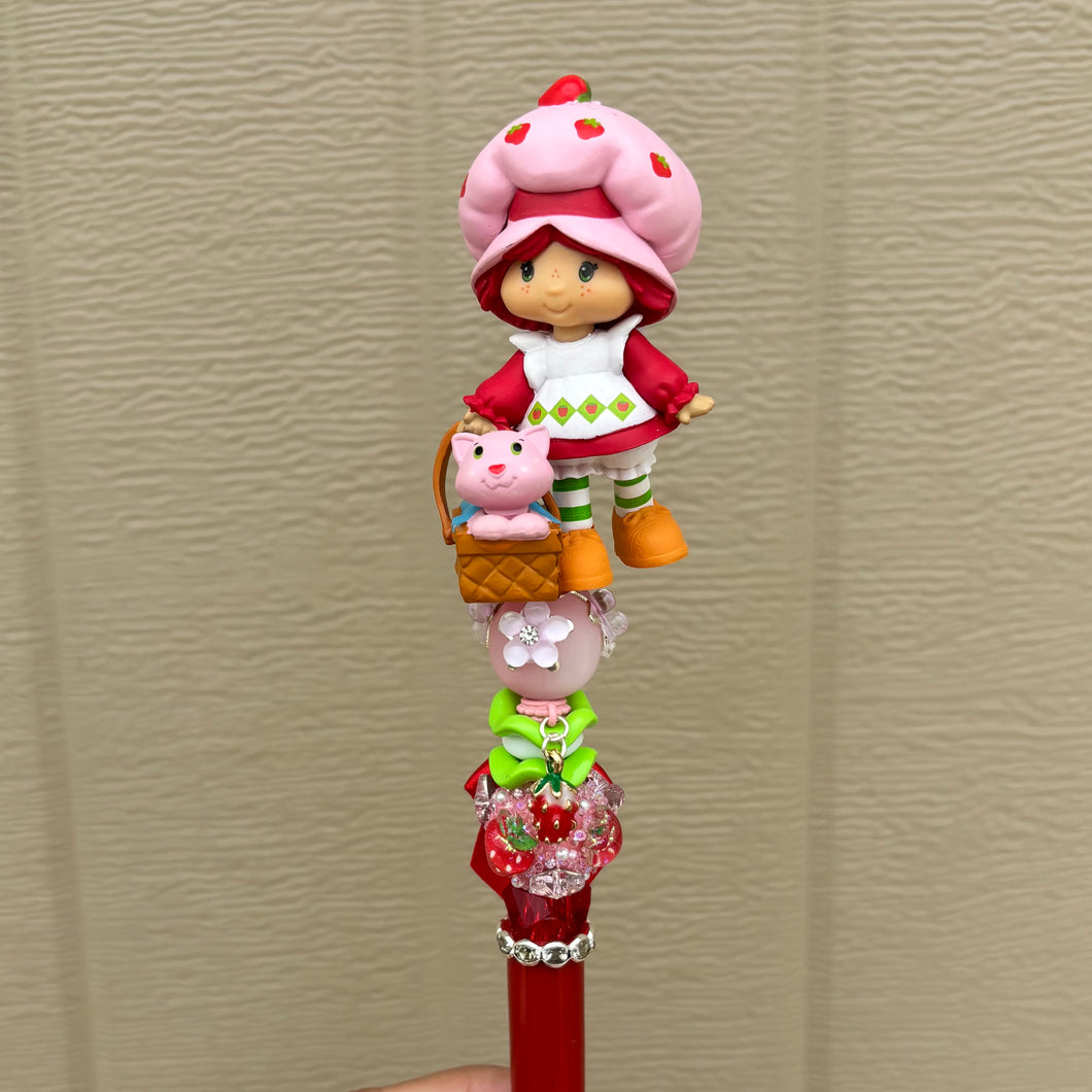 Strawberry Shortcake Beaded Pen