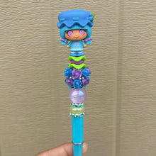 Load image into Gallery viewer, Blueberry Muffin Mini Beaded Pen
