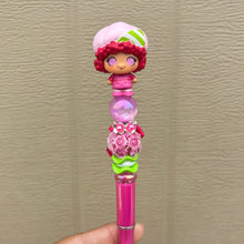 Load image into Gallery viewer, Rasberry Tart  Mini Beaded Pen
