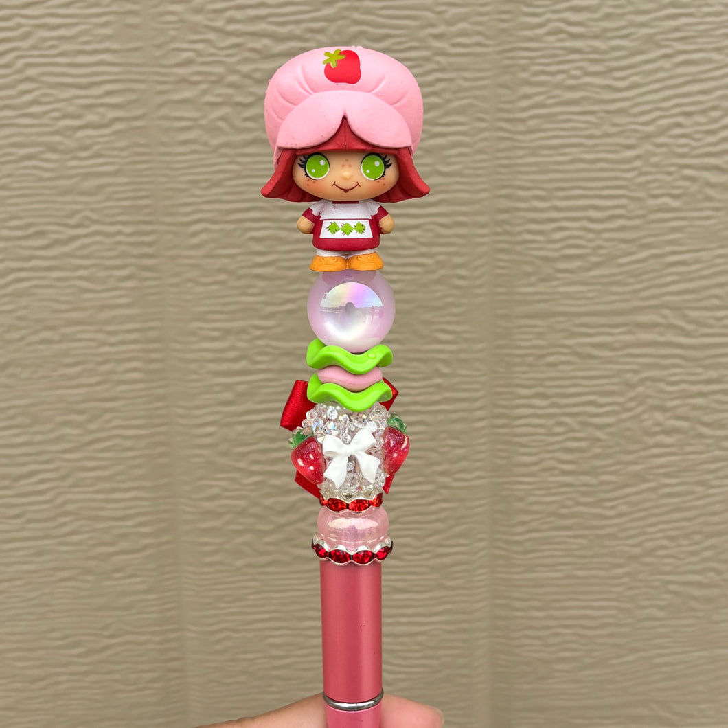 Strawberry Shortcake Mini Beaded Pen