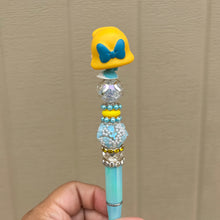 Load image into Gallery viewer, Cinderella Beaded Pen (Doorable) Blue
