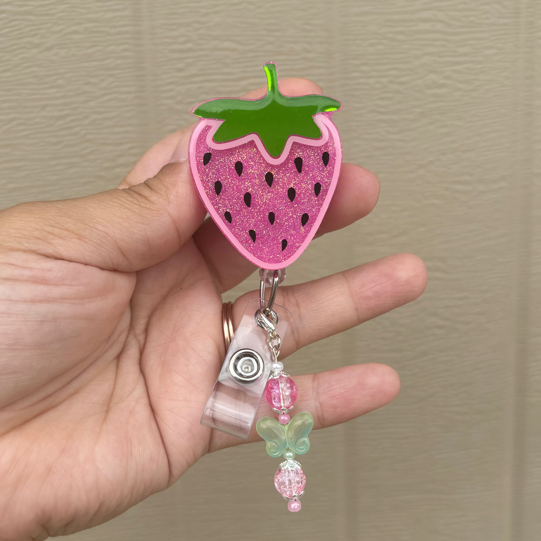 Strawberry Badge Reel